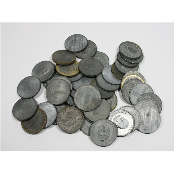 GIANT LOT OF CANADIAN PRIME MINISTERS SHELL TOKENS