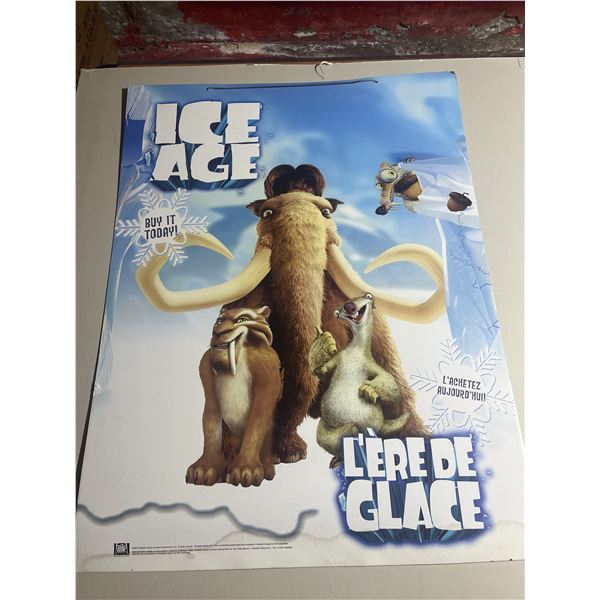 Disney Ice Age Promotional Poster Board