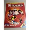 Image 1 : Disneys The Incredibles double sided Promotional Sign