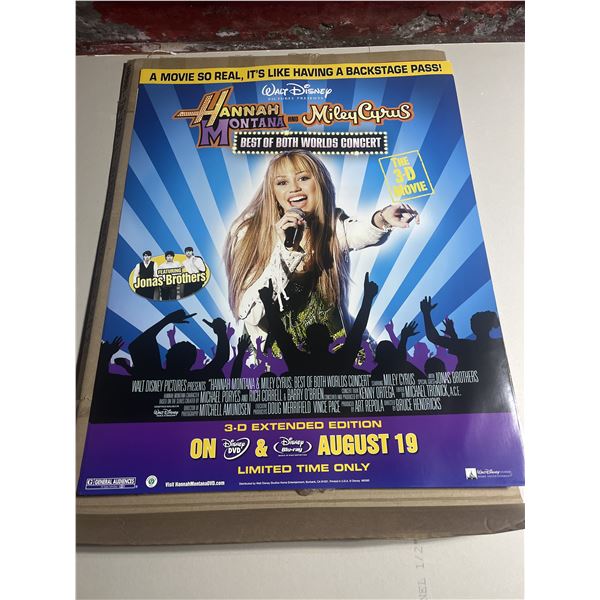Disney Hannah Montana and Miley Cyrus retail exclusive Poster 3 total