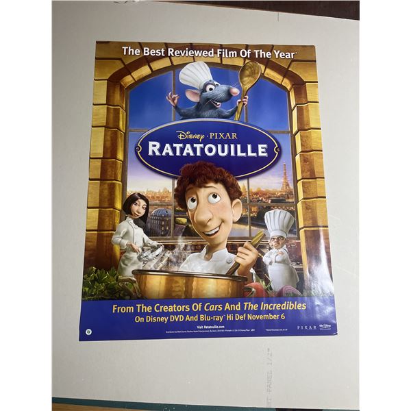 Disney Ratatouille retail exclusive poster lot of 2
