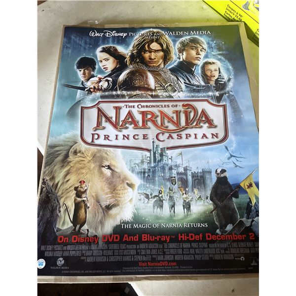 Walt Disney, the Chronicles of Narnia retail exclusive poster and standee