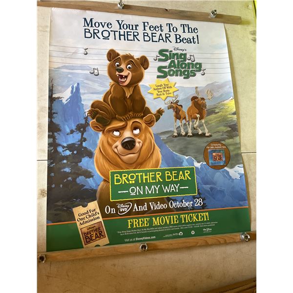 Walt Disney brother bear on my way retail exclusive promotional poster