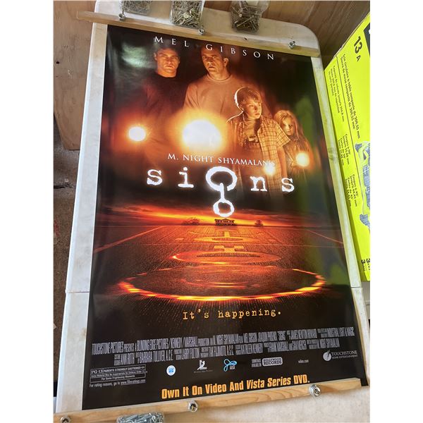 Touchstone pictures featuring Mel Gibson signs, retail exclusive promotional poster