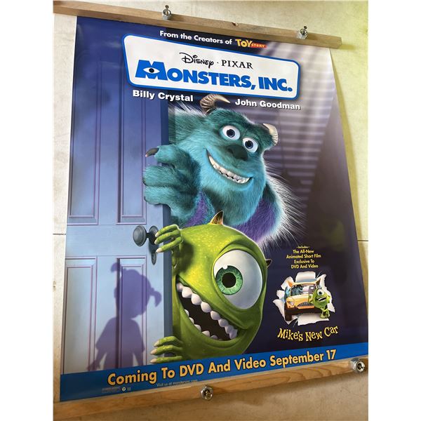 Walt Disney monsters Inc. retail exclusive promotional poster
