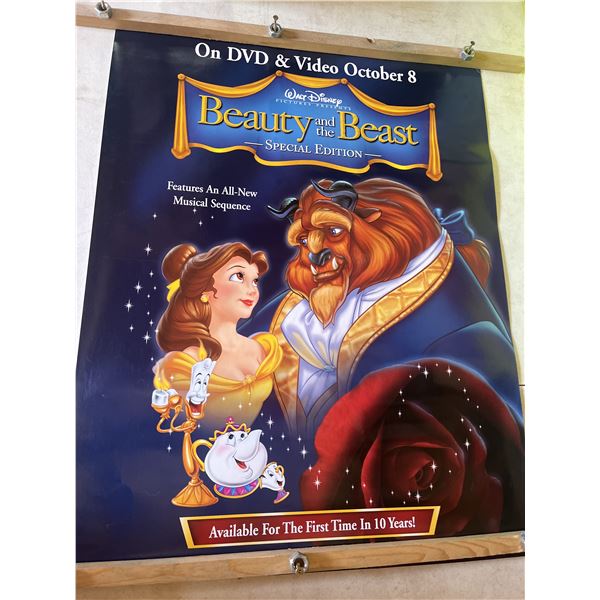 Walt Disney beauty and the beast, special edition, retail exclusive promotional poster
