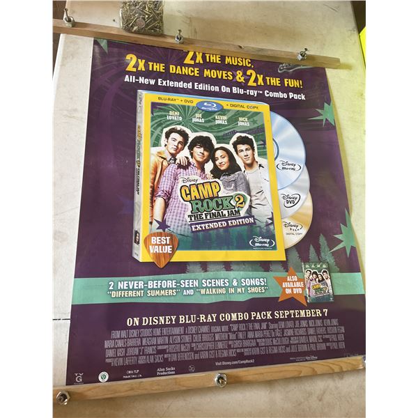 Walt Disney presents camp rock to retail exclusive promotional poster