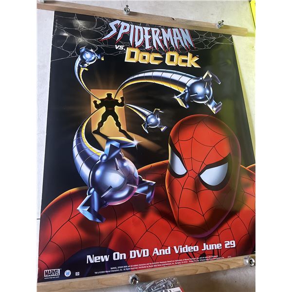Marvel spider-Man versus doc Ock retail exclusive promotional sign