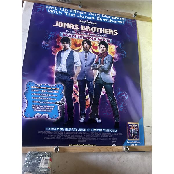 Walt Disney presents Jonas Brothers the 3-D concert experience, retail exclusive promotional sign