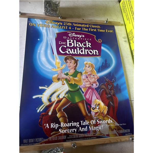 Walt Disney presents the black cauldron, retail exclusive promotional sign