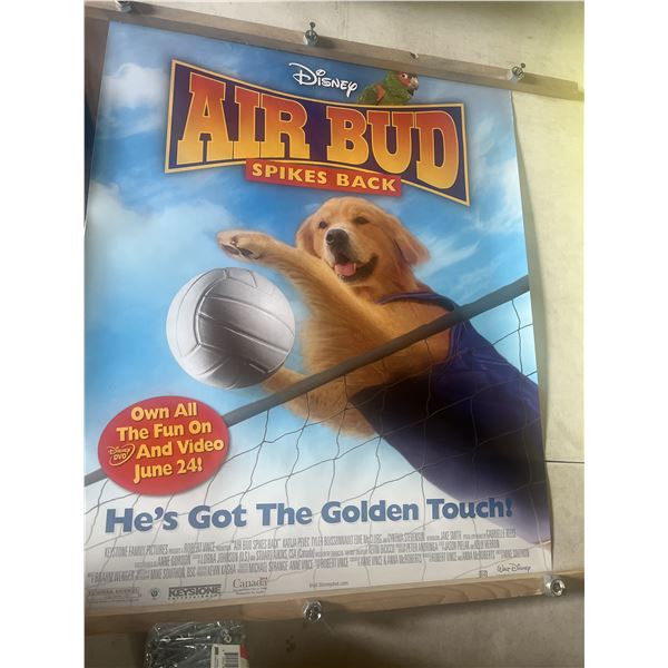 Walt Disney presents Air Bud spikes back retail exclusive promotional sign