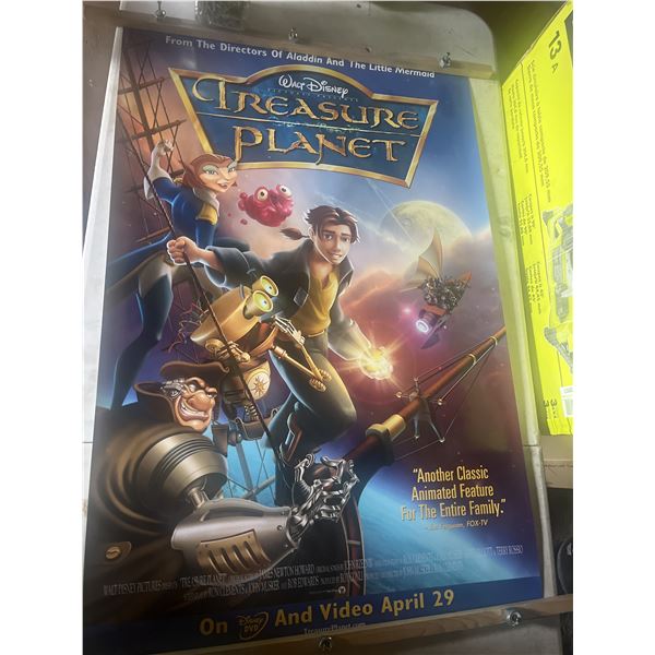 Walt Disney presents treasure planet retail exclusive promotional sign