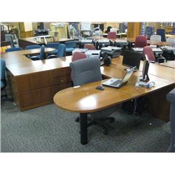 Cherry U Shaped Bullet Top  Desk