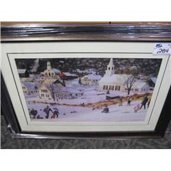 village Framed Print