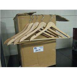 Box Of Wooden Hangers