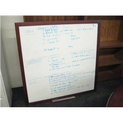 Mohogany Framed White Board
