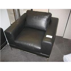 Black Leather Club Chair