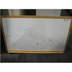 Oak Framed White Board