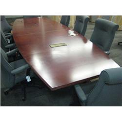 12 Ft Mahogany Boardroom Table