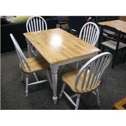 White 5 Piece Kitchen Set