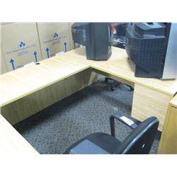 Oak L Shaped Desk