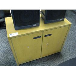 Oak 2 Drawer Storage Cabinet