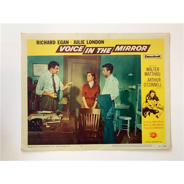 Voice in the Mirror original 1958 vintage lobby card