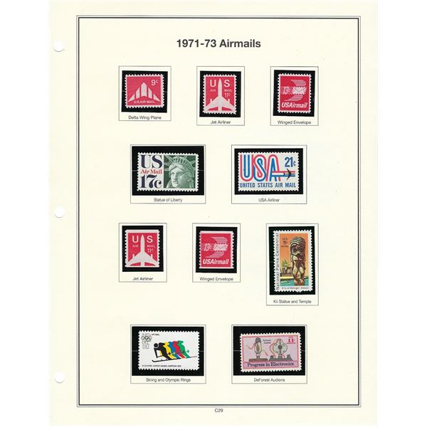 USA 1971-73 Airmails C77 - C86