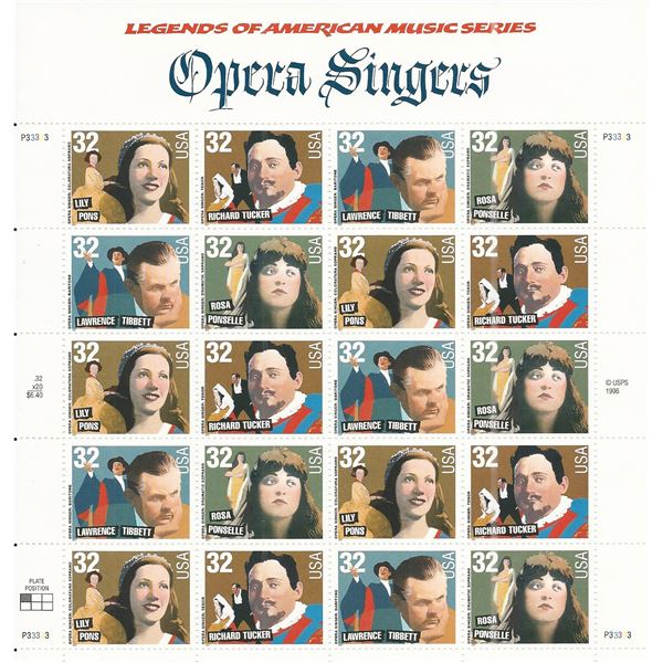 Opera Singers Stamps