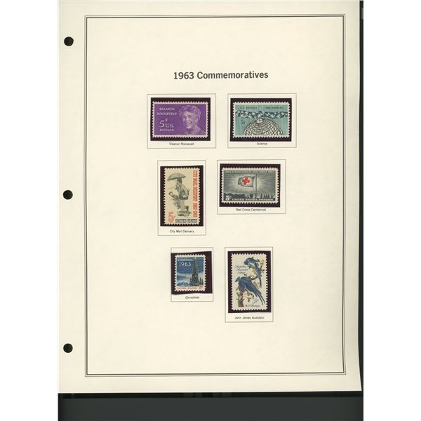 1963 United States Commemorative Stamp Set