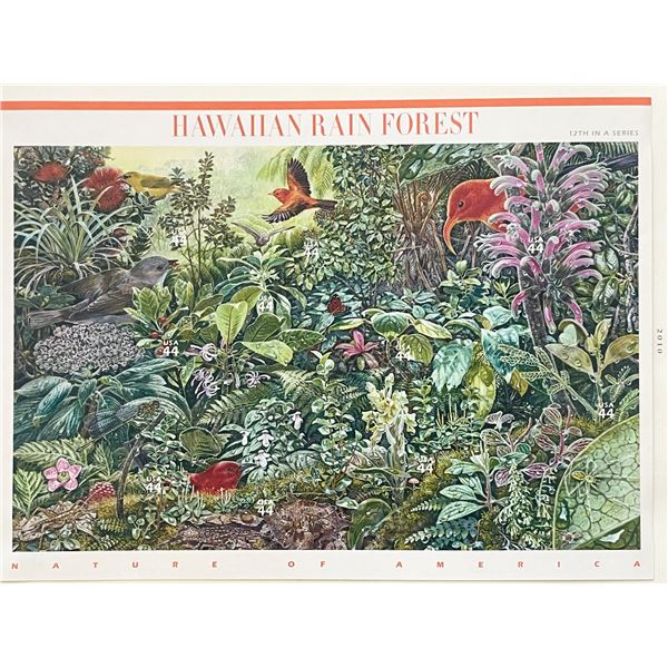 2010 Hawaiian Rain Forest stamp set of 9