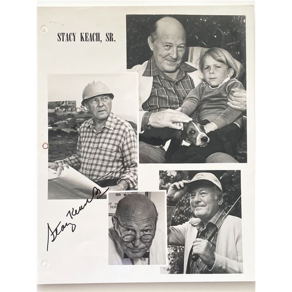 Mike Hammer Stacy Keach Sr. signed photo collage