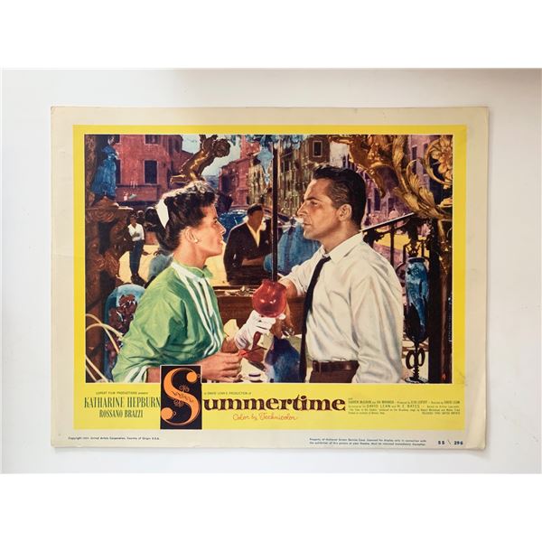 Summertime original 1955 vintage lobby card
