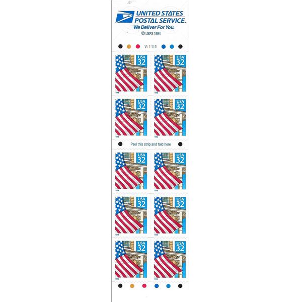 Flag Over Porch self-adhesive U.S. stamp set