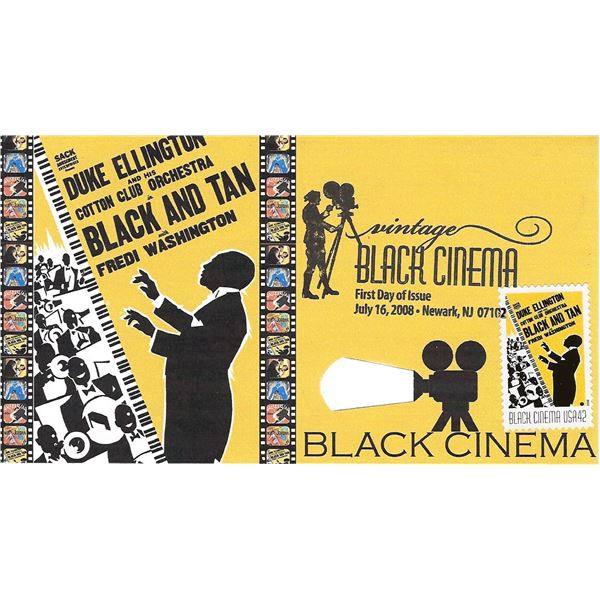 Black and Tan Vintage Black Cinema First Day Cover