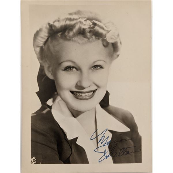 Marion Hutton Signed Photo
