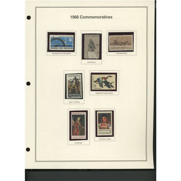 1968 United States Commemorative Stamp Set