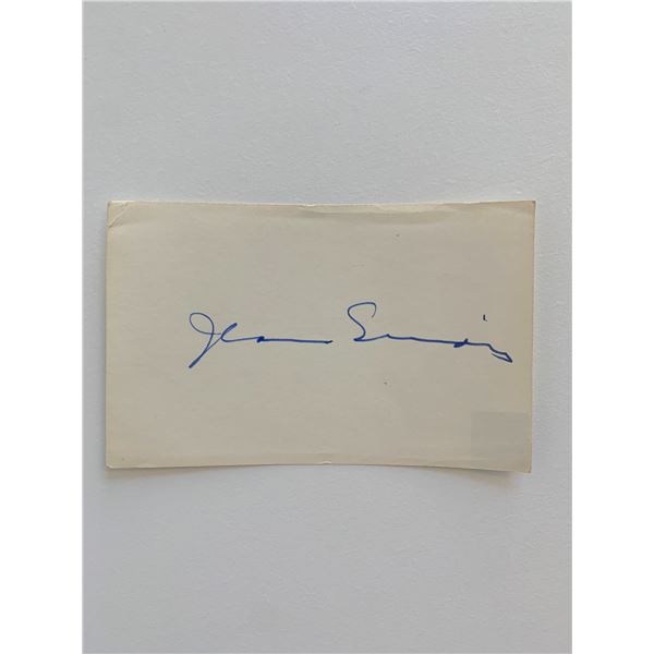 Jean Simmons original signature