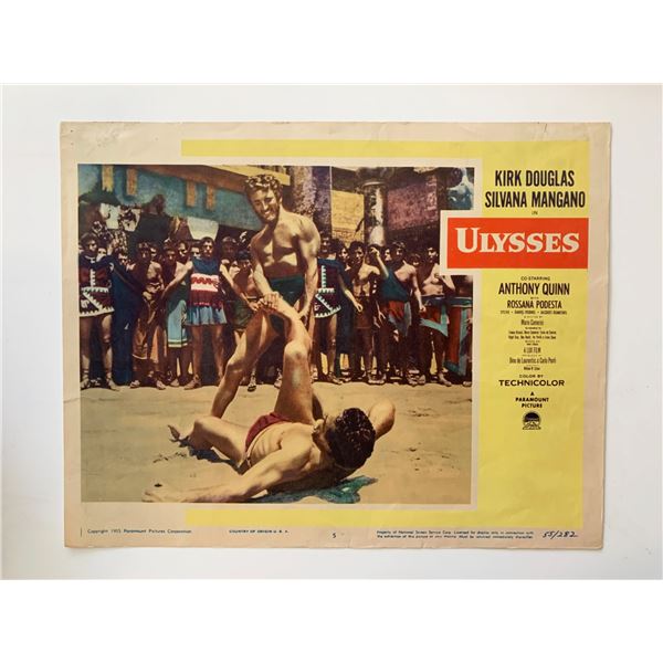 Ulysses original 1955 vintage lobby card