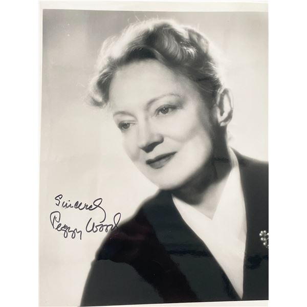 Peggy Wood signed photo
