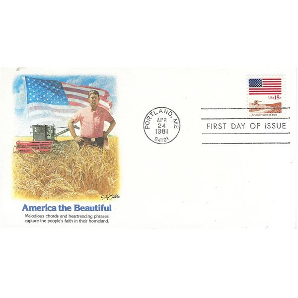 America the Beautiful Farmers FDC