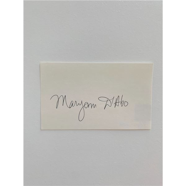 Maryam d'Abo original signature