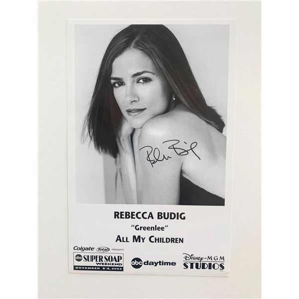Rebecca Budig signed photo