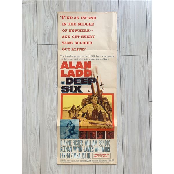 The Deep Six original 1958 vintage movie poster