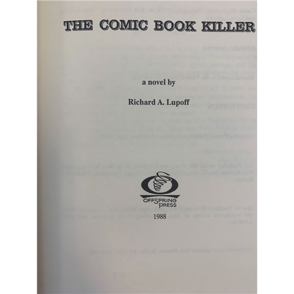 The Comic Book Killer first edition book by Richard A. Lupoff