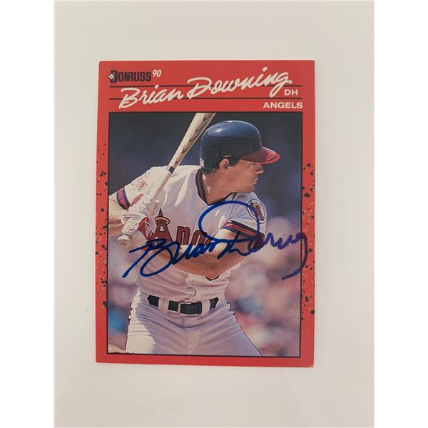 Brian Downing signed baseball card