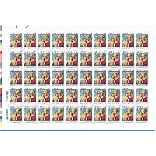 Traditional Christmas: Madonna and Child Stamps