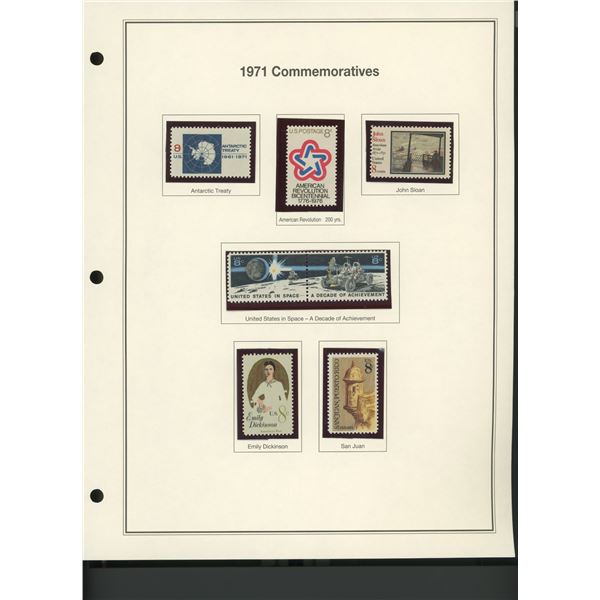 1971 United States Commemorative Stamp Set