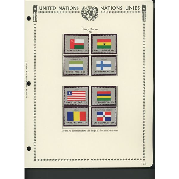 United Nations New York Stamps 1985