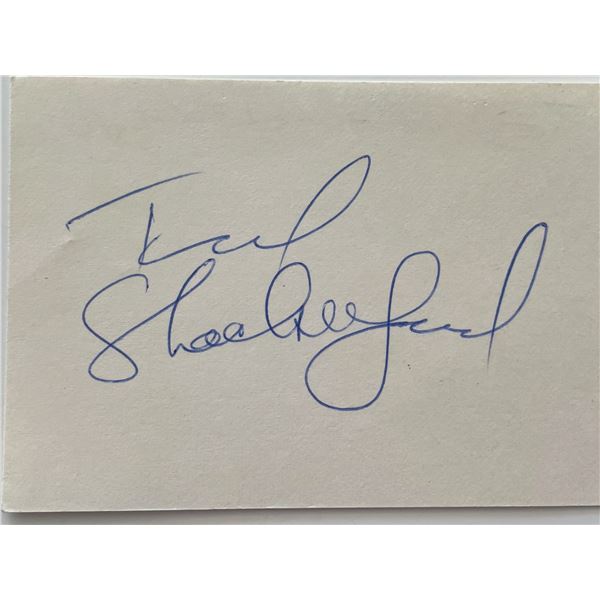 Ted Shackelford original signature cut